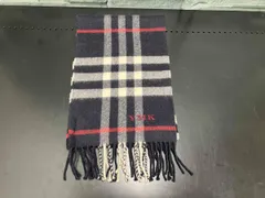 BURBERRY/ストール・マフラー/カシミア100%/ネイビー/バーバリーのサムネイル
