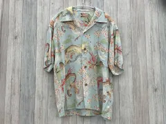 SUN SURF/THE TRIANGULAR FIGHT/アロハシャツ/Lサイズ/M/水色/レーヨン/SS36424のサムネイル