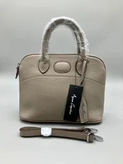 F-015-355　未使用 タグ付き　AnneCoquine（アンコキーヌ）バッグ アンコキーヌ AnneCoquine 本革ラウンドバッグ 2383 レディース ブガッティ 斜めがけ 2WAY ショルダー 革 レザー