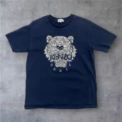 KENZO ケンゾー ネイビー タイガー 刺繍 半袖 Tシャツ XL