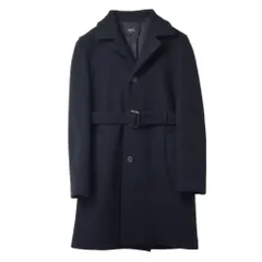 A.P.C. ベルト付 メルトン ウール ステンカラー コート