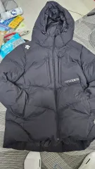 デサント ブラック ダウン アウター フード 100号