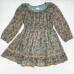 a.r.w　アロー　花柄フリルワンピース　グリーン　Mサイズ　〇□・〇◇