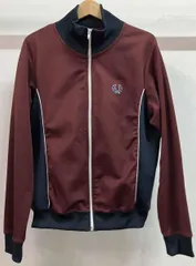 FRED PERRY フレッドペリー ジャージ トラックジャケット ポルトガル製 J5343 ワインレッド サイズM コットン50% ポリエステル50%