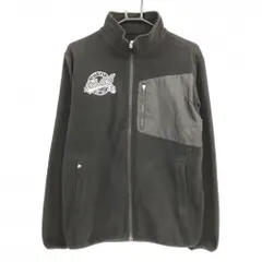 フィラゴルフ フリースジャケット 黒 胸ポケット ロゴ白  メンズ L ゴルフウェア FILA GOLF