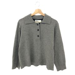 MHL. 24AW ウール ポロニット Ⅱ グレージュ マーガレットハウエル