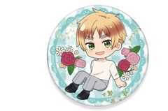 イタリア ヘタリアWorld☆Stars トレーディング缶バッジFlower Shower