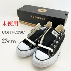 未使用 Converse ALL STAR OX M9166 オールスターOX ローカットスニーカー US4 ブラック レディース 靴