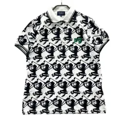 サイズ：2 PEARLY GATES パーリーゲイツ × スポンジボブ 半袖ポロシャツ 総柄 ホワイト系 [240101540895] ゴルフウェア レディース ストスト