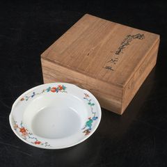 ♥未使用 人間国宝 十四代 酒井田柿右衛門 灰皿 共箱付き 骨董 古玩