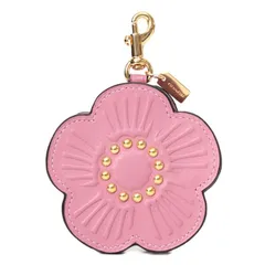 コーチ キーホルダー COACH レザー スタッズ ローズ お花 ポーチ コインケース ドッグリーシュ バッグチャーム ピオニー CDB15
