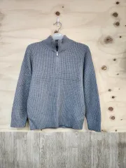 1040) TOPTEN10 ハーフジップアップ ニット