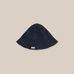 【新品・クリアランスSALE 50%OFF】Navy Terry Sun Hat (0-12M,1-2Y,2-3Y) by organic zoo オーガニックズー 正規品 海外子供服 ベビー帽子 子供帽子