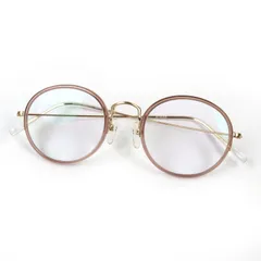 美品△Propo プロポ SAYA 3 サヤ ラウンドフォルム メガネ 眼鏡 アイウェア ゴールド クリアピンク 46□22 141 度入り 日本製 レディース 美品△Propo プロポ SAYA 3 サヤ ラウンドフォルム メガネ 眼鏡 アイ