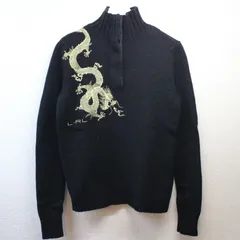 LAUREN Ralph Lauren ローレンラルフローレン ニット セーター 古着 vintage レディース ドラゴン 刺繍