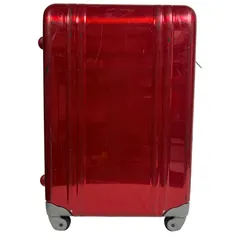 【希少カラー】ゼロハリバートン ZERO HALLIBURTON メタリックレッド アルミ トランク キャリーケース 4輪 大型 スーツケース ダイヤルロック 鍵なし 実用可