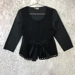 PHILOSOPHY DI ALBERTA FERRETTI フィロソフィディアルベルタフェレッティ ニット 切り替え トップス ブラック 〇◇のサムネイル
