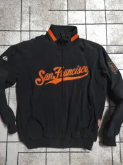 マジェスティック サンフランシスコ ヤンキース スタジャン ブラック サイズ XL