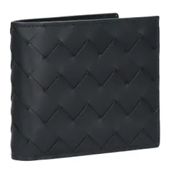 ボッテガヴェネタ BOTTEGA VENETA メンズ 折財布 二つ折財布 小銭入れ付き イントレチャート 749412 V3US1 8803 BLACK