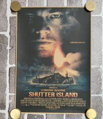 【クラフト紙製 映画ポスター　シャッターアイランド （レオナルド・ディカプリオ） 42㎝×30㎝】D02-03/TUE
