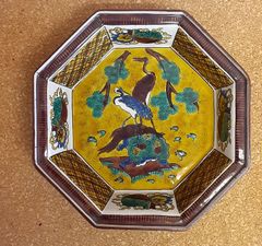 九谷焼 新品 6号皿揃 錦絵 中皿 伊野正峰 - メルカリ
