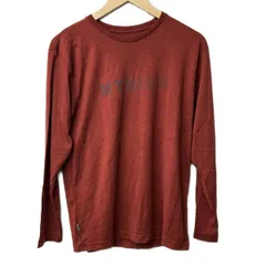 THE NORTH FACE(ノースフェイス) 長袖Tシャツ サイズL メンズ美品  - ダークブラウン×ダークグレー クルーネック