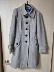 (正規品) バーバリー ブルーレーベル ウールコート アンゴラ コート 38