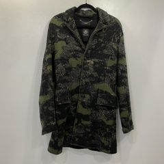ディーゼル DIESEL チェスターコート ジャケット カモフラ 迷彩柄S 