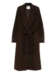 ERMANNO ベルテッドロングコート 送料無料