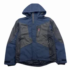 ワークマン AEGIS 中綿ジャケット メンズ LL ネイビー ブラック イージス 撥水 防寒 アウター アウトドア パーカー