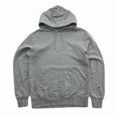 チャンピオン パーカー レディース Lサイズ グレー スウェット トレーナー 細身 きれいめ 定番 胸ロゴ