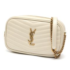 ✨極美品✨ SAINT LAURENT ベージュ ラウンドショルダーバッグ - メルカリ