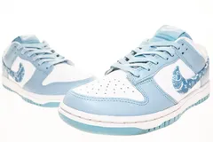 ナイキ NIKE WMNS DUNK LOW ESS WHITE WORN BLUE 25cm DH4401-101 ウィメンズ ダンク ロー エッセンシャル ホワイト ウォーン ブルー 【ブランド古着ベクトル】【中古】▲250705