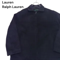 【90～00s】Lauren Ralph Lauren ローレンラルフローレン ウールジャケット スタンドカラー ドリズラー フェード ブラック 黒