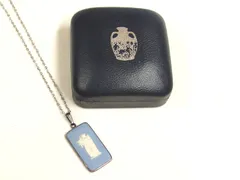 WEDGWOOD ウェッジウッド STERLING SILVERトップ メッキチェーン ネックレス