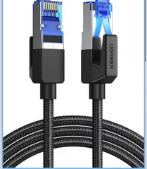 ★UGREEN LANケーブル CAT8 3M メッシュLANケーブル カテゴリー8 コネクタ 超光速40Gbps/2000MHz CAT8準拠 イーサネットケーブル 爪折れ防止 シールド モデム ルータ PS3 PS4 Xbox等に対応