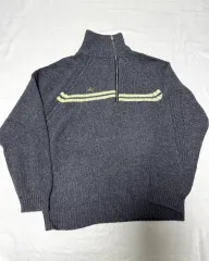 엠엠아이씨(mmic) 카포 ハーフジップアップ ニート グレー M サイズ