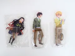 【未開封】3点セット 鬼滅の刃 竈門炭治郎・竈門禰豆子・我妻善逸 中高一貫!!キメツ学園物語×ufotable cafe ランダムアクリルスタンド