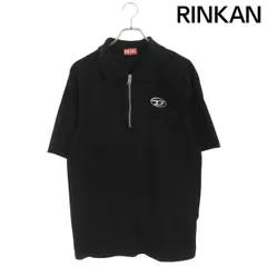ディーゼル ハーフジップロゴTシャツ メンズ M
