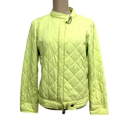 ジュンコシマダ JUNKO SHIMADA キルティングジャケット ブルゾン コート 裏地総柄 黄 イエロー系 3 約L