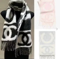 シャネル マフラー リバーシブル グレーカラー 2025/26 FW