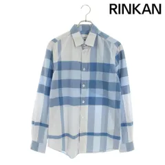 バーバリー  8050330 チェック柄コットン長袖シャツ メンズ S