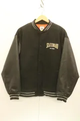 【中古】 VISION STREET WEAR メンズスタジャン M スケートボードロゴスタジャン VISION STREET WEAR M 黒 ブラック バックプリント