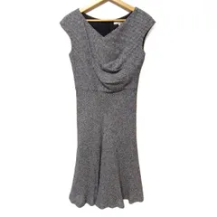 EPOCA(エポカ) ワンピース サイズ40 M レディース美品  黒×白 ロング丈