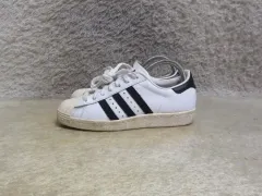 230 アディダス SUPERSTAR 80s 白黒 白 スニーカー 中古 靴