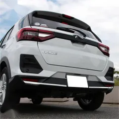 【送料無料】豊田20年式Raize/ダイハツRocky専用 後方バンパーガード ABS電鍍仕上げ 2点セット 車用バンパー保護 装飾と車体の光沢アップに最適