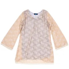 【美品】ブルーレーベルクレストブリッジ 総レース チュニック ワンピース 38