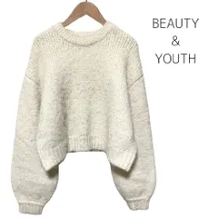 BEAUTY&YOUTH　ビューティアンドユース　ニット　パフスリーブ　F　978081