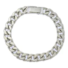 9.5 mm 喜平 チェーン ブレスレット/Sv925-50.3g/シルバー/シンプル【♂】【B】【メンズ】★■604379【中古】