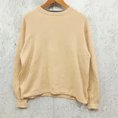 CIAOPANIC TYPY チャオパニックティピー 袖配色 ビックシルエット ロンTeeライク ニット セーター 無地 ユニセックス ベージュ Mサイズ 〇◇